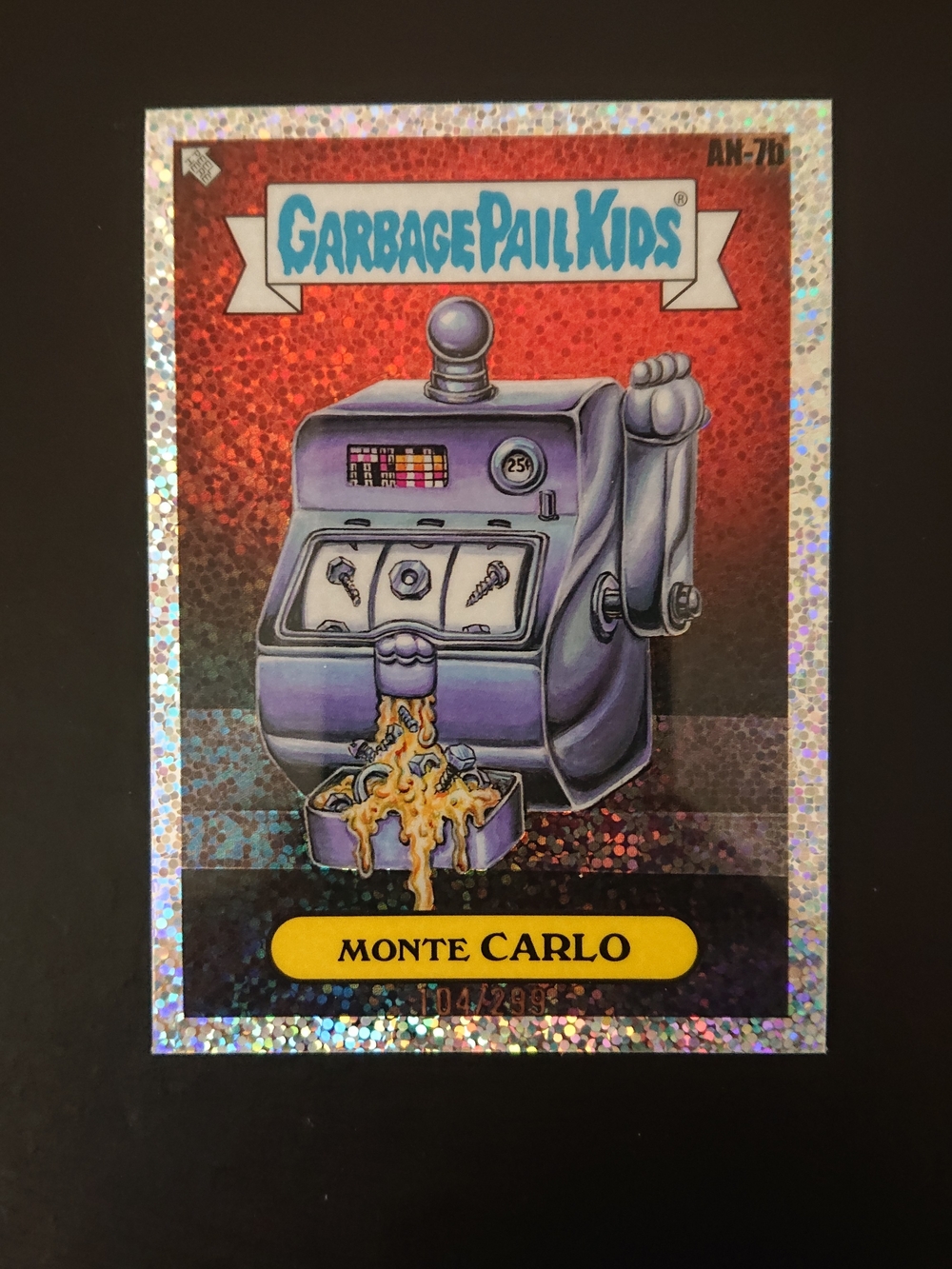 2024 Topps GPK Garbage Pail Kids Chrome 7 - Monte Carlo (AN-7b) Sparkle /299